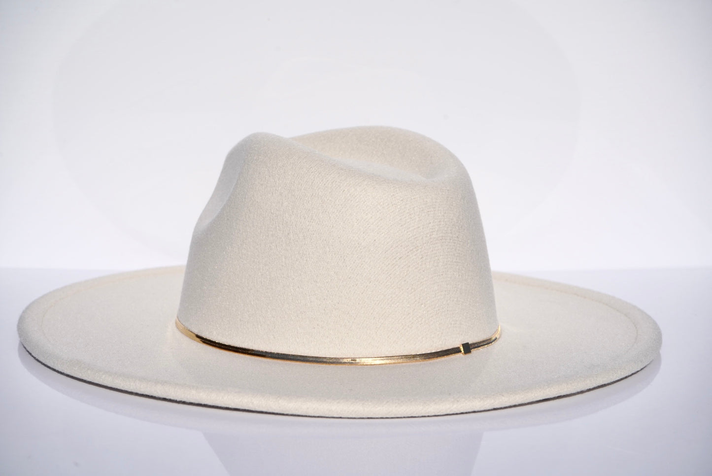Hendrix Wide Brim Fedora - Off White