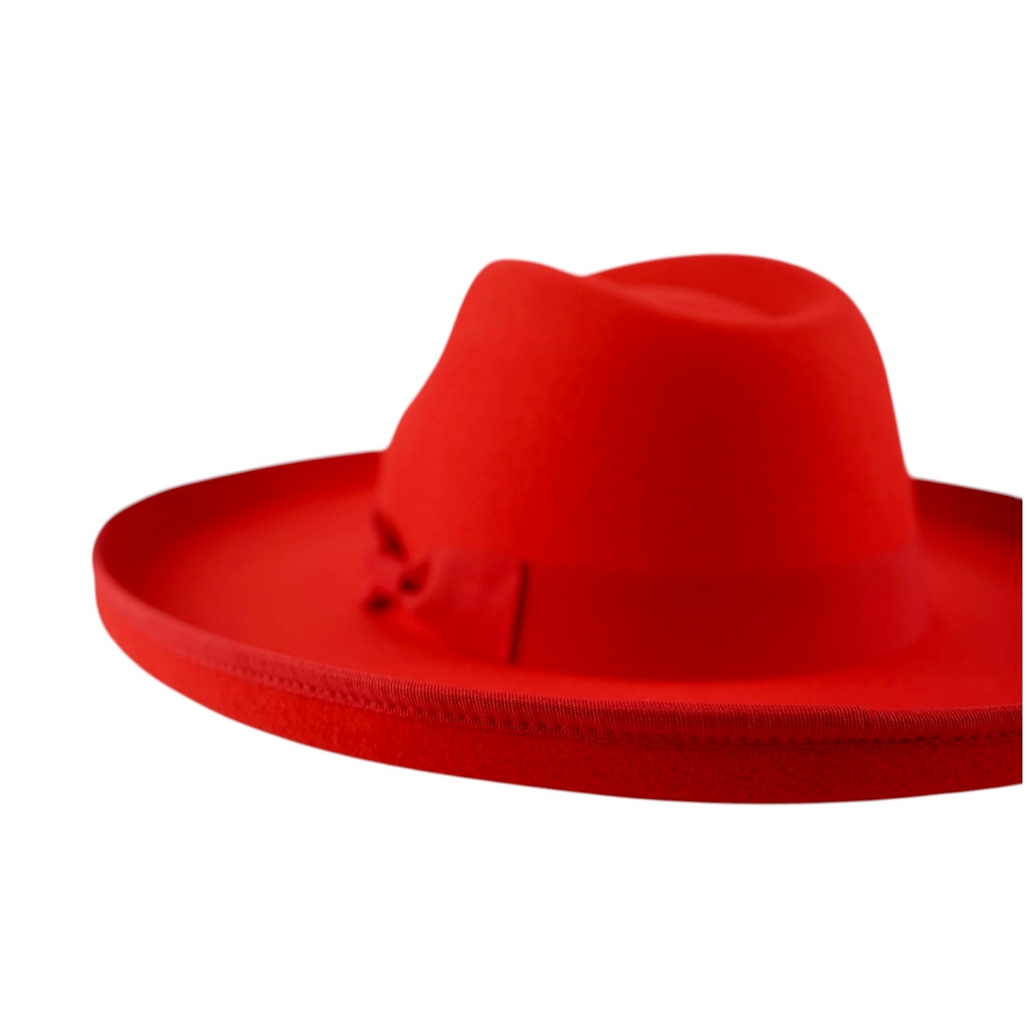 Dallas Pencil Brim Fedora - Red