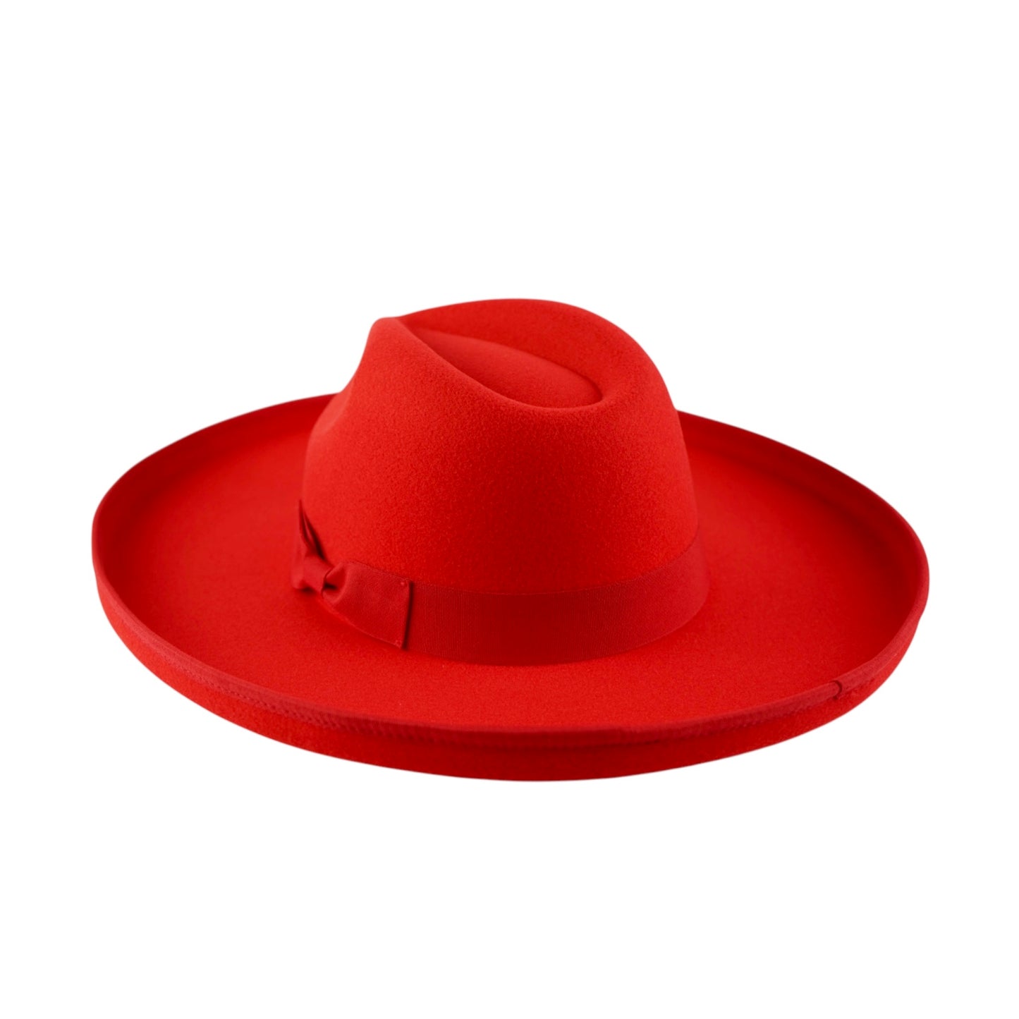 Dallas Pencil Brim Fedora - Red