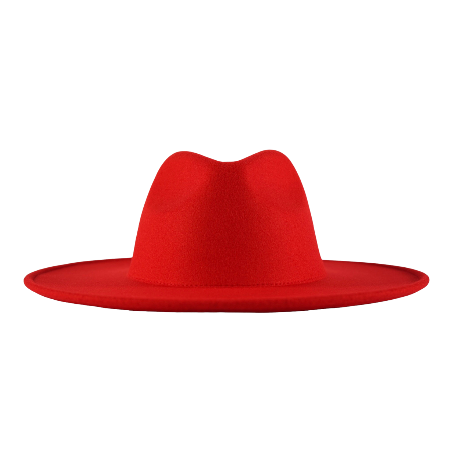 Red hot sale hat fedora