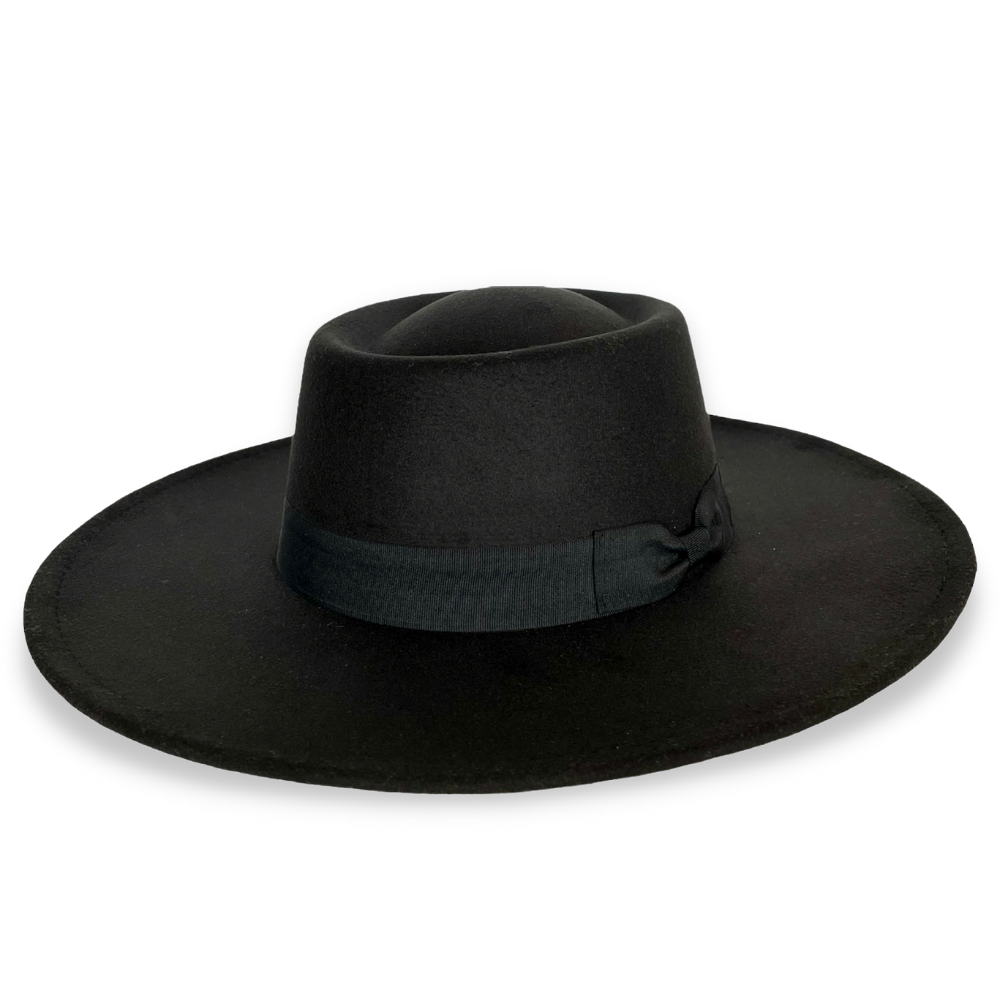 MILAN - WOMENS BOLERO HAT - BLACK – Dope Headwear