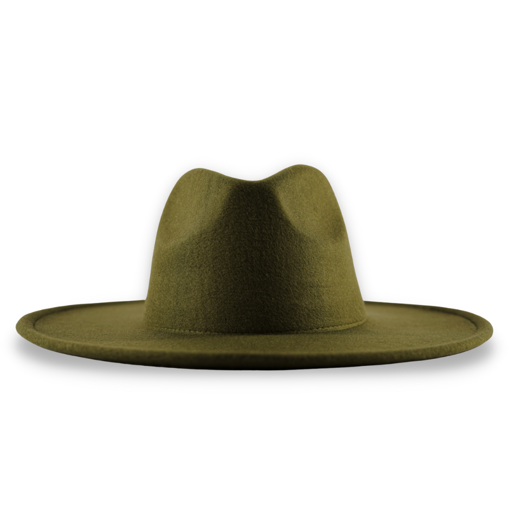 Green wide brim hat hotsell