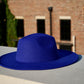 ATLANTA - WIDE BRIM FEDORA - BLUE