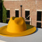 ATLANTA - WIDE BRIM FEDORA - YELLOW
