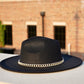 Brooklyn Wide Brim Fedora - Black