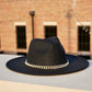 Brooklyn Wide Brim Fedora - Black
