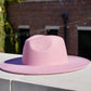 ATLANTA - WIDE BRIM FEDORA - PINK