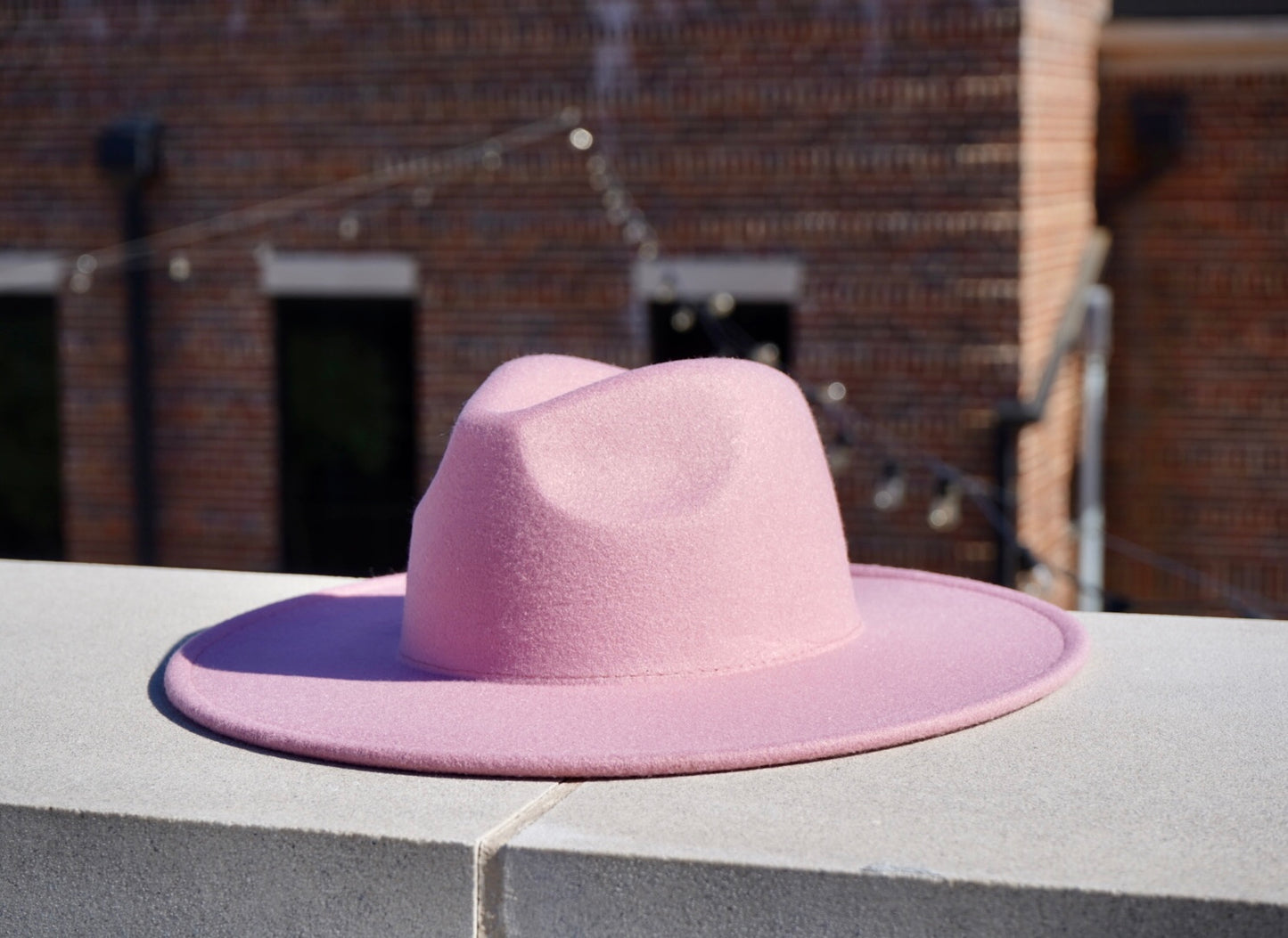 ATLANTA - WIDE BRIM FEDORA - PINK