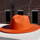 Atlanta Wide Brim Fedora - Orange