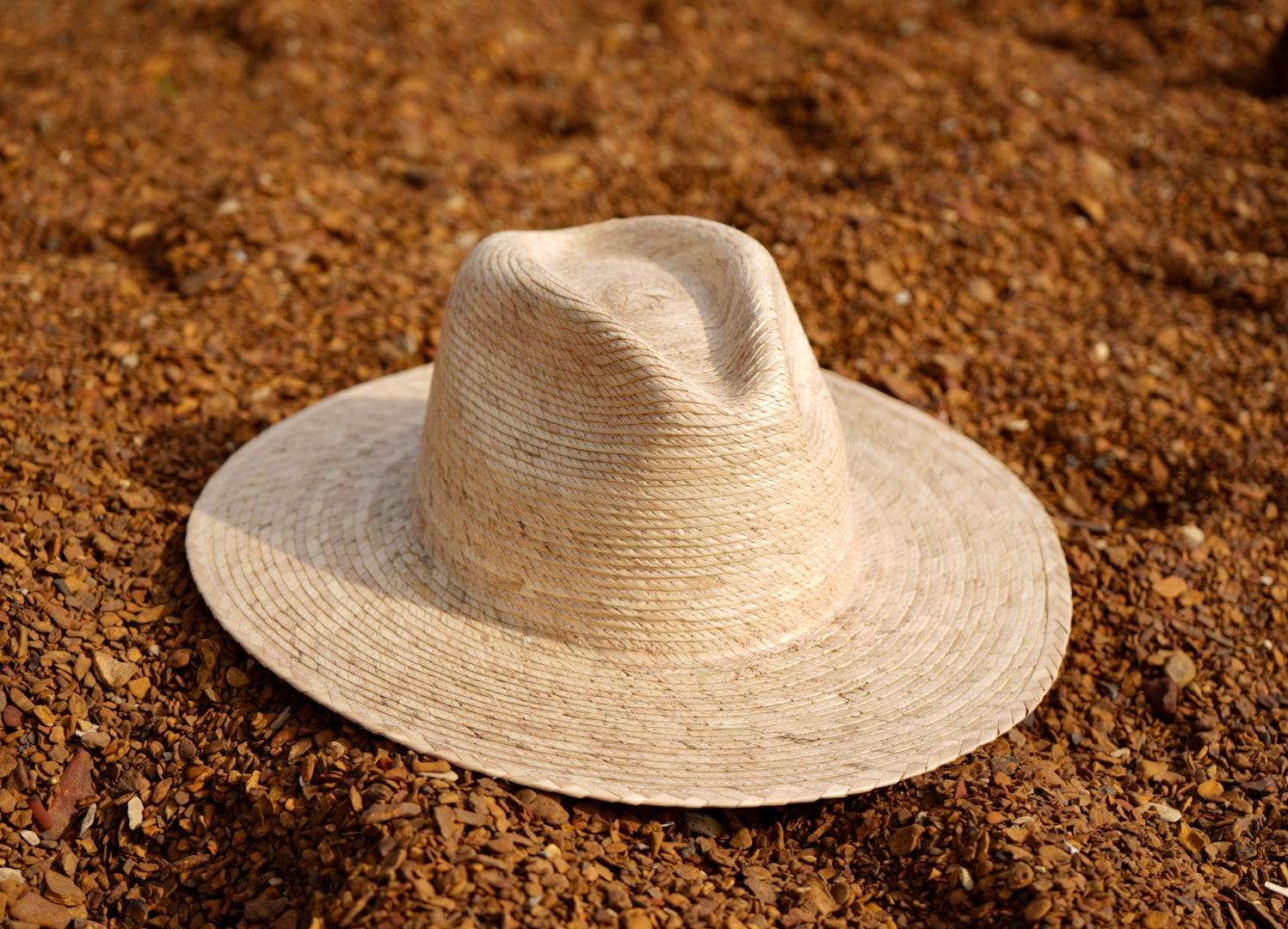 Coasta Wide Brim Sun Hat - Natural Palm – Dope Headwear display picture 1