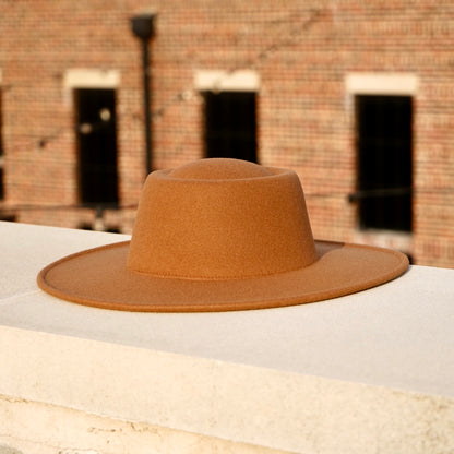 Milan Plain Bolero Hat - Light Tan