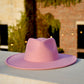 Savannah Wide Brim Fedora - Pink