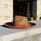 Dallas Pencil Brim Fedora - Dark Tan