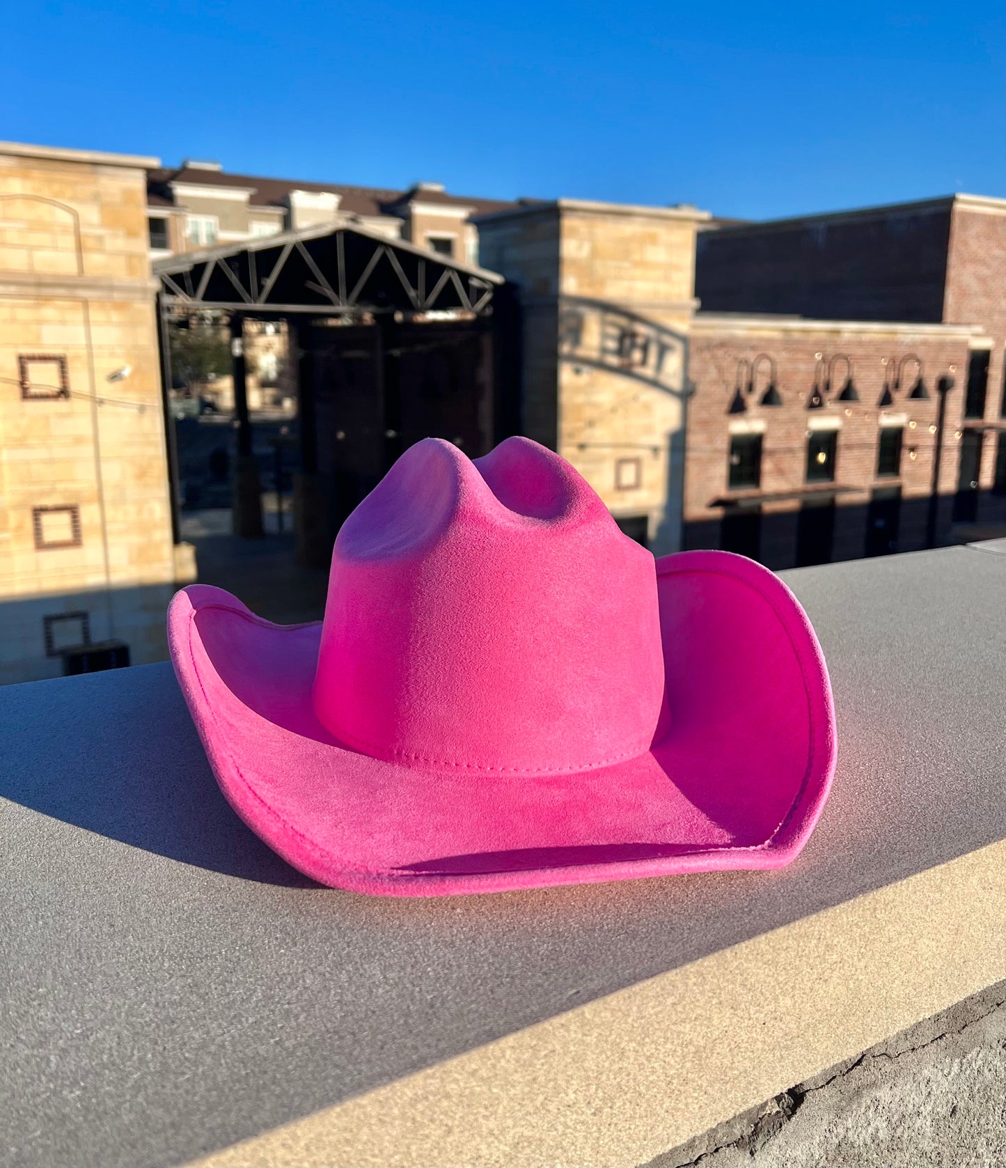 Nashville Suede Cowgirl Hat - Pink