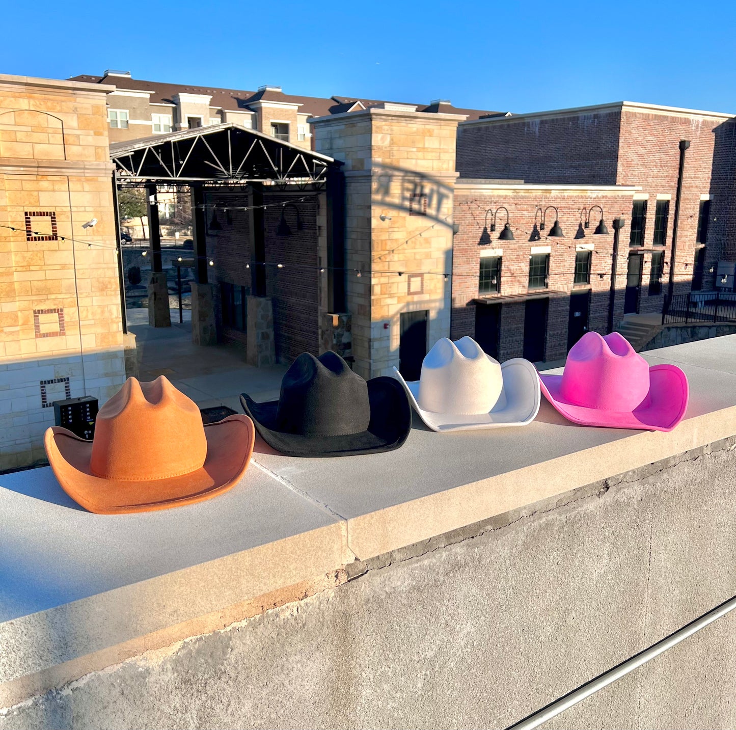 Nashville Suede Cowgirl Hat - Rust