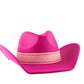 Boho Cowgirl Hat - Fuchsia