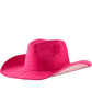 Vegas Rhinestone Cowgirl Hat - Fuchsia