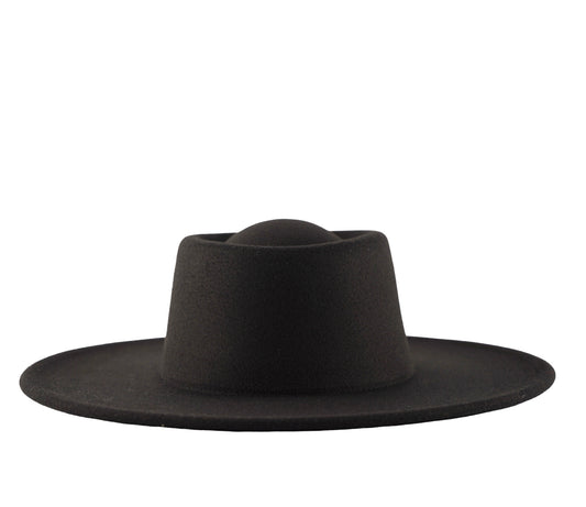 Milan Plain Bolero Hat - Black