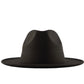Dope hats shop wide brim traditional fedora in black color.