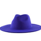 Atlanta Wide Brim Fedora - Blue