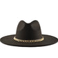 Brooklyn Wide Brim Fedora - Black