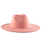 ATLANTA - WIDE BRIM FEDORA - PINK