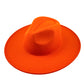 Atlanta Wide Brim Fedora - Orange