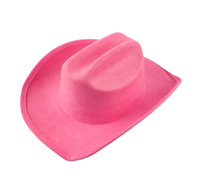 Nashville Suede Cowgirl Hat - Pink