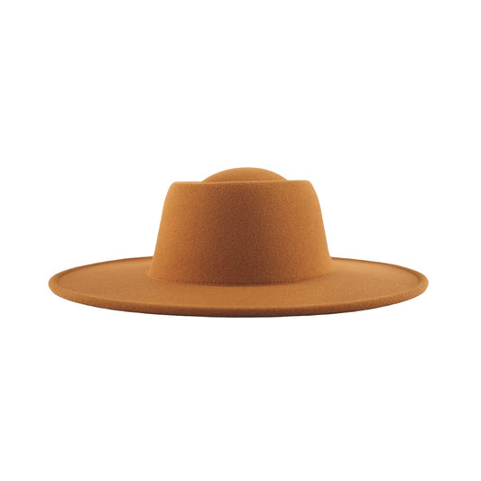 Milan Plain Bolero Hat - Coffee