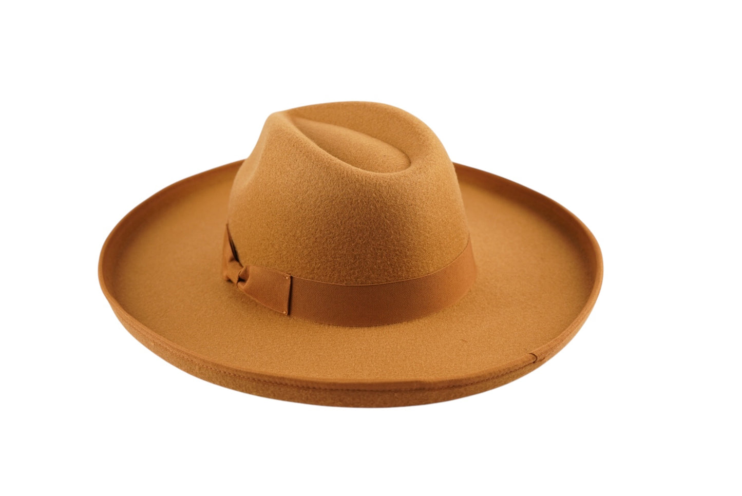 Dallas Pencil Brim Fedora - Dark Tan