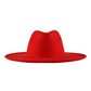 Atlanta Wide Brim Fedora - Red