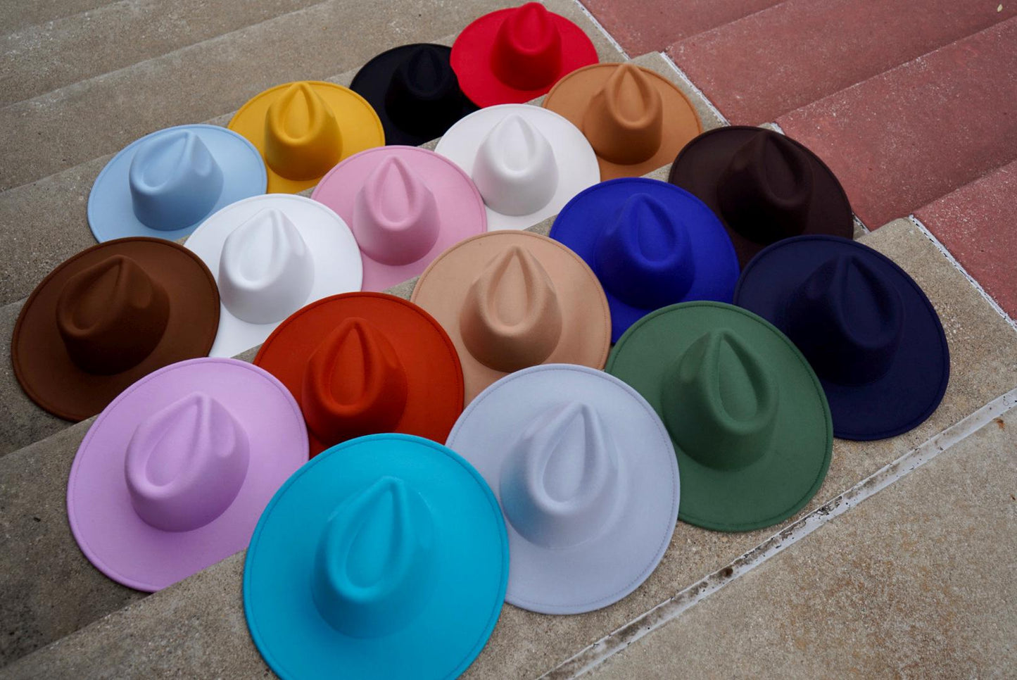 Atlanta Wide Brim Fedora - Assorted Colors