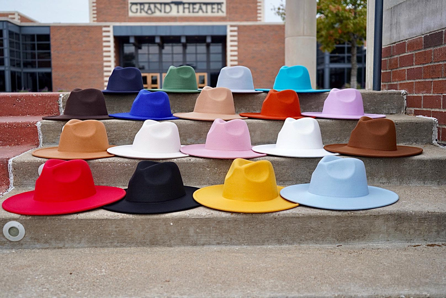 Atlanta Wide Brim Fedora - Assorted Colors