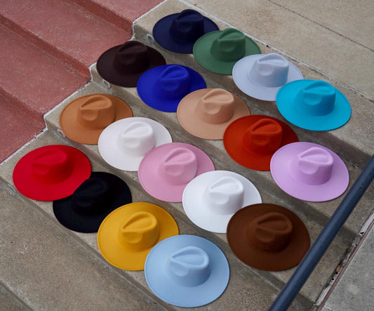 Atlanta Wide Brim Fedora - Assorted Colors