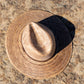 SOUTH BEACH - PALM WIDE BRIM HAT - DARK