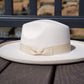 Dallas Pencil Brim Fedora - Off White