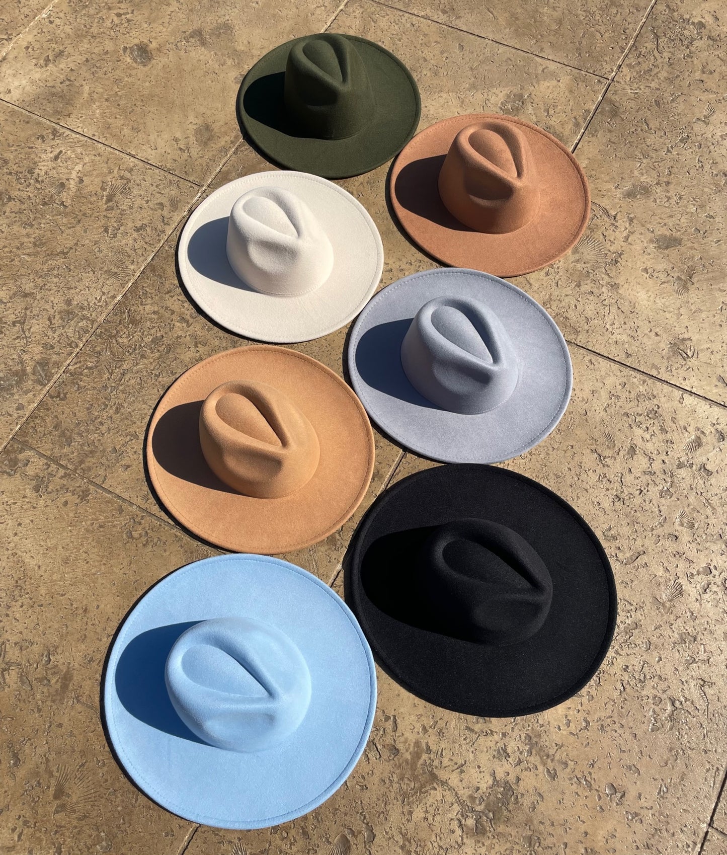 ATLANTA - WIDE BRIM FEDORA - GRAY