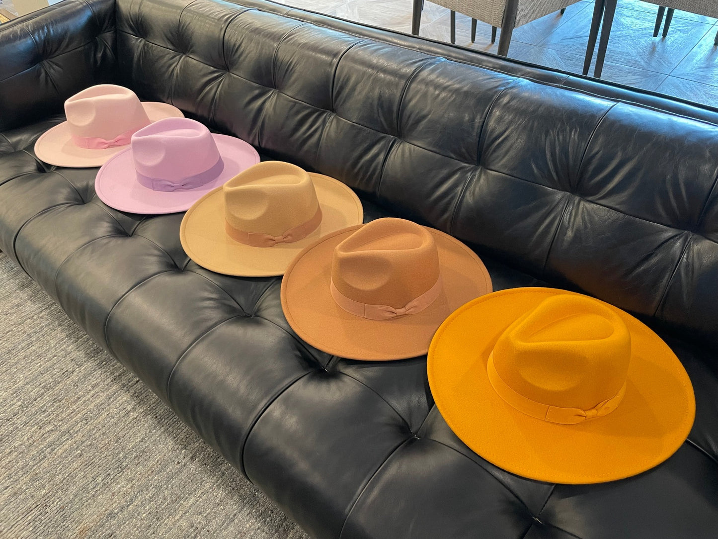 TORI - WIDE BRIM FEDORA - BROWN