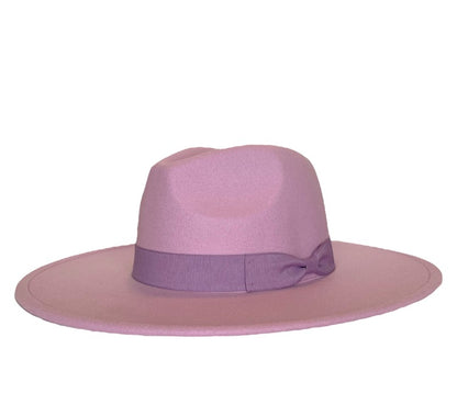 TORI - WIDE BRIM FEDORA - LAVENDER
