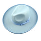 Dallas Pencil Brim Fedora - Light Blue