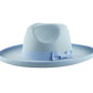 Dallas Pencil Brim Fedora - Light Blue