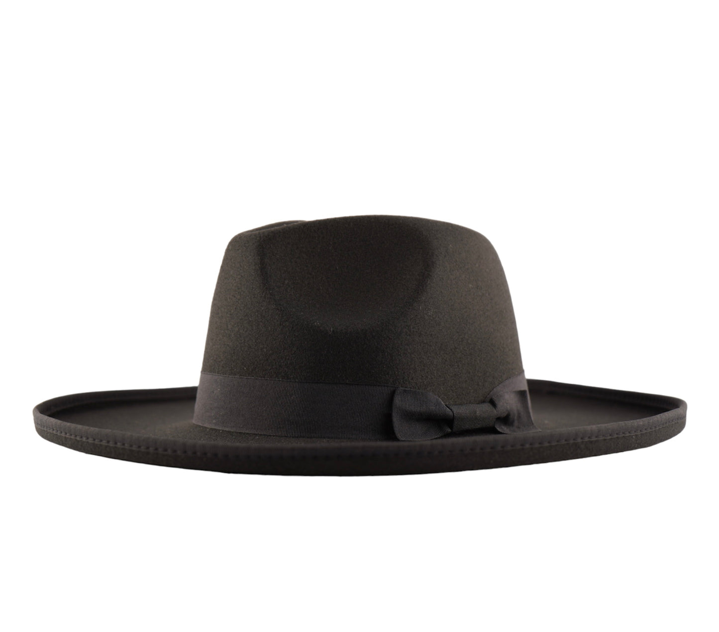 A 2XL size black color wide brim fedora hat sold by Dope Headwear.