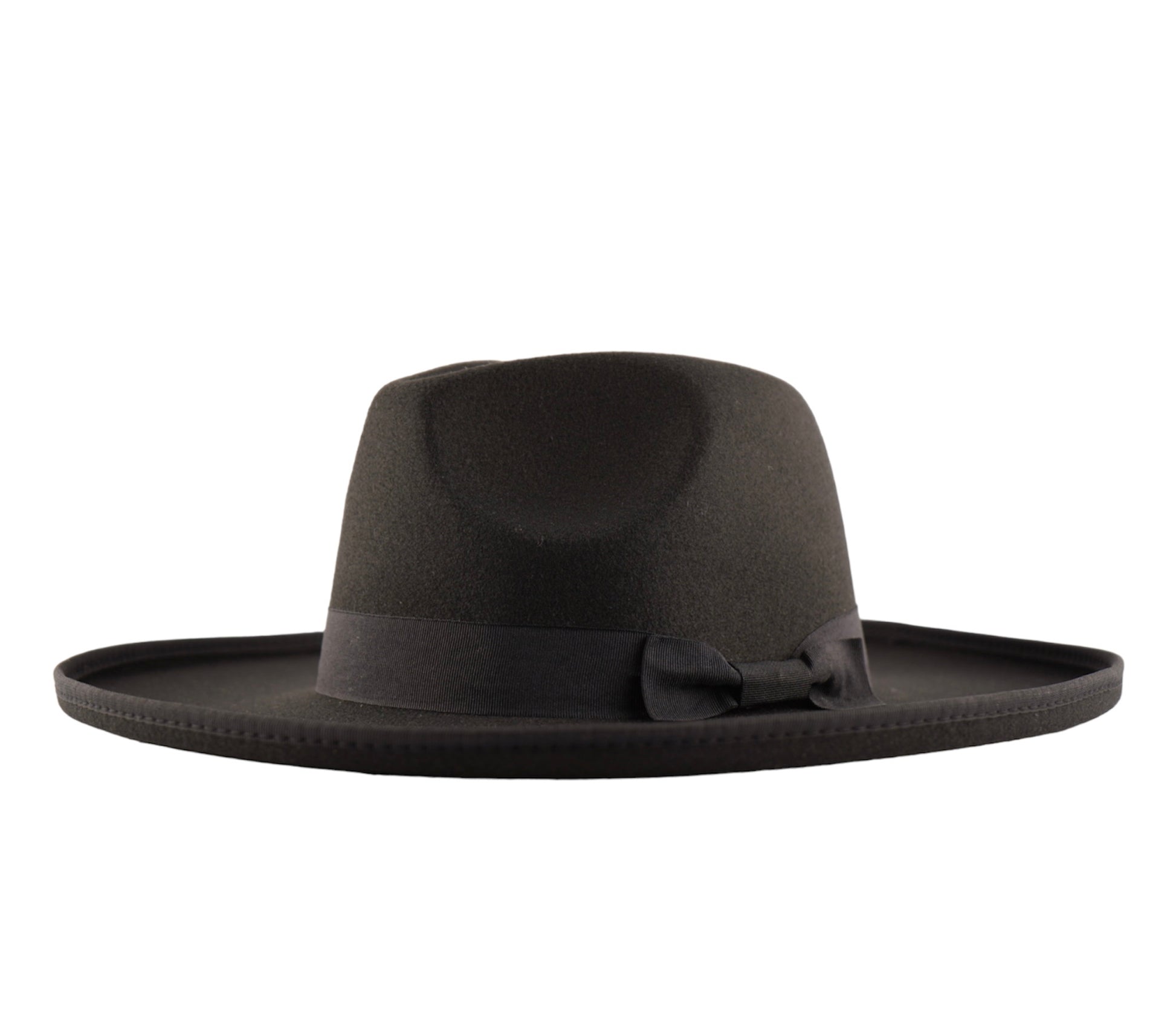A 2XL size black color wide brim fedora hat sold by Dope Headwear.