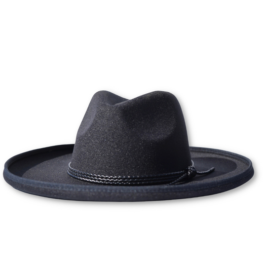 Jackson Pencil Brim Fedora - Black