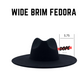 ATLANTA - WIDE BRIM FEDORA - CREAM