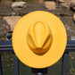 ATLANTA - WIDE BRIM FEDORA - YELLOW