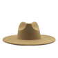 Dope hats store khaki color wide brim fedora hat.