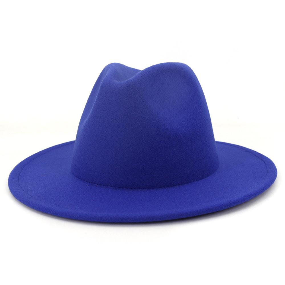 dope hats store mens and womens two tone blue and red bottom fedora hat