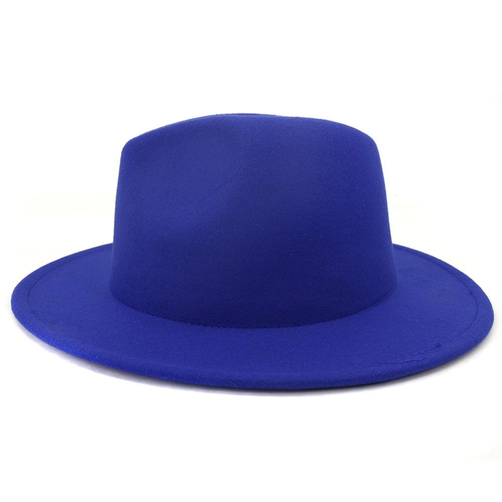 dope hats store mens and womens two tone blue and red bottom fedora hat