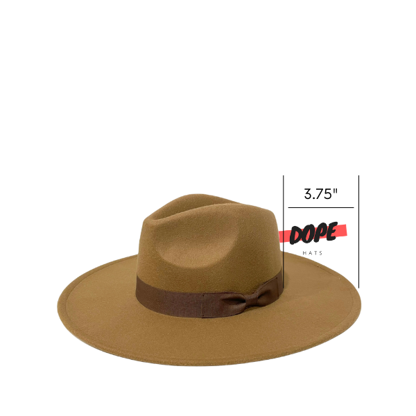 TORI - WIDE BRIM FEDORA - BLACK
